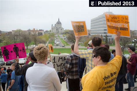 Minnesota Senate Clears Way For Same Sex Marriage The New York Times