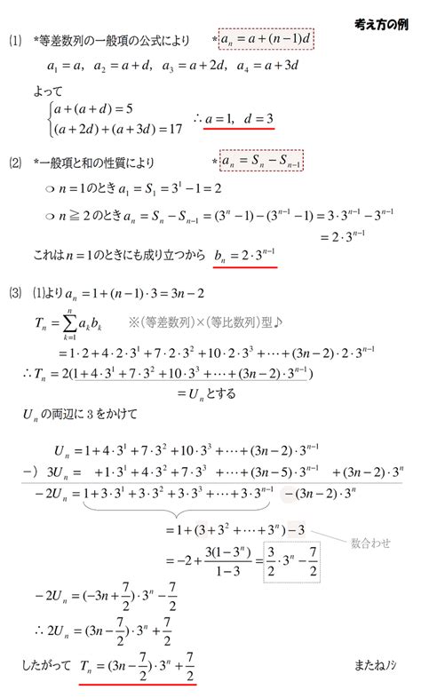 【4月新高3進研模試対策】⑥数学b（数列） ♡赤城ﾐ・ ・ﾐ♡