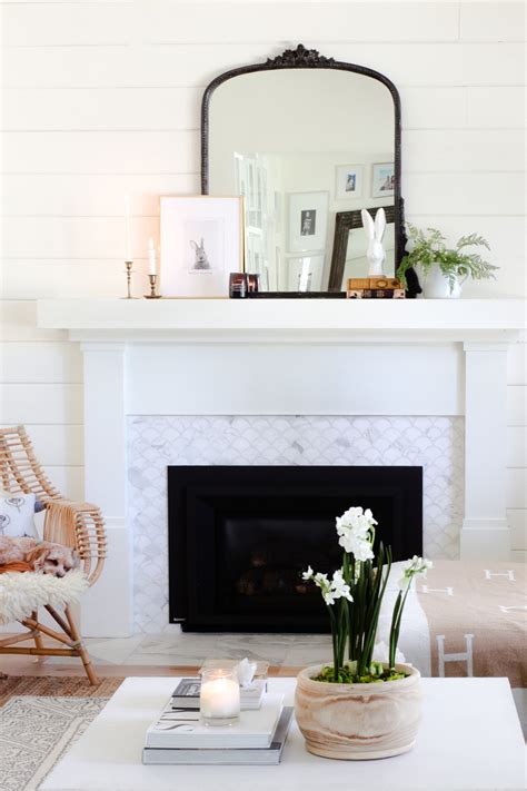 Fireplace Mantel Decorating Ideas For Spring Shelly Lighting