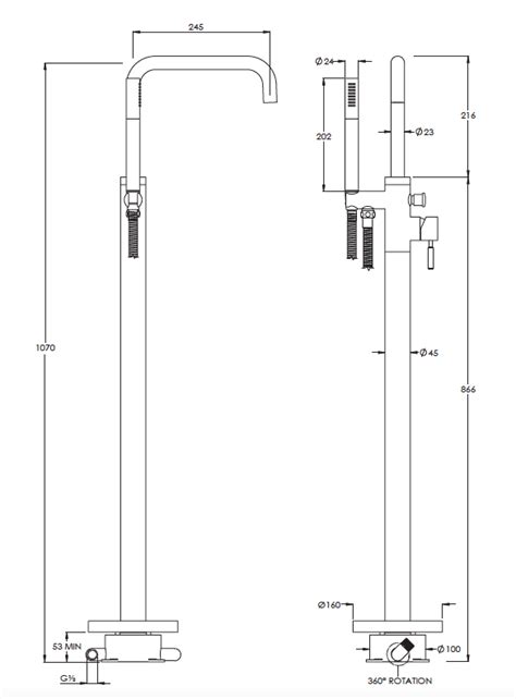 Domo Freestanding Bath Shower Mixer West One Bathrooms Online