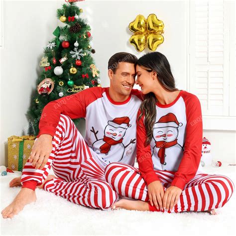 Pijamas Combinando Conjuntos Para Casais Pijamas De Natal Listrado