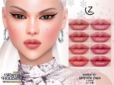 ZENX MAKEUP SET LIPSTICK Z464 In 2024 Sims 4 Cc Makeup The Sims 4