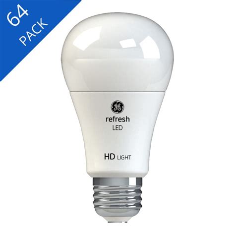 Ge Refresh 60 Watt Eq A19 Daylight Dimmable Led Light Bulb 64 Pack At