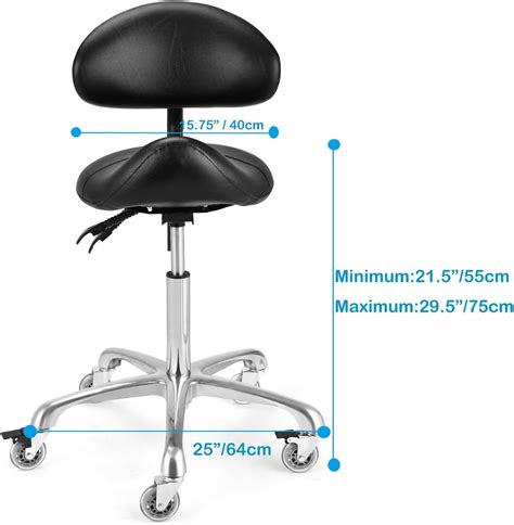 Buy Mcdoofly Ergonomic Saddle Stool With Smooth Roller Wheels