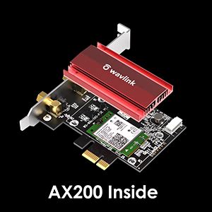 Wavlink AX WiFi 6 3000Mbps PCIe WiFi Adapter With Bluetooth5 1 For