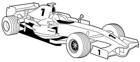 Carro De Corrida Para Colorir