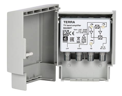 Wzmacniacz Masztowy UHF VHF FM DVB T2 Terra MA080T