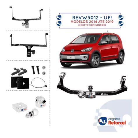 Engate Reboque Rabicho Fixo Vw Up 2014 2021 500 Kg Reforcel