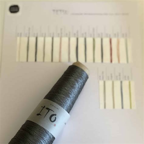 ITO Tetsu Silk and Stainless Steel Sample Card | Thread Collective