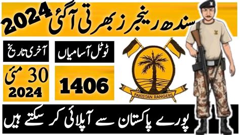 Pakistan Rangers Sindh Gd Sepoy Jobs Sindh Rangers Jobs