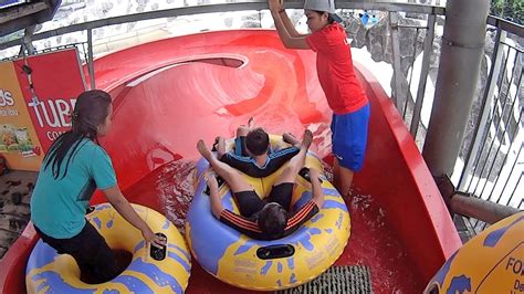 Tube Coaster Water Slide At Snowbay Waterpark Youtube