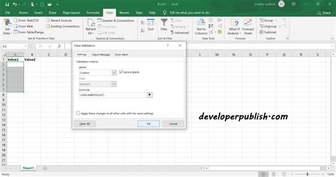 Custom Data Validation Rules In Excel MS Excel Tutorials