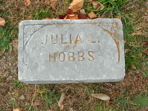 Julia Ledford Hobbs Sconosciuto Monumento Find A Grave