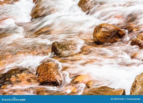 Water Rushing Over River Rocks Stock Photo Image Of Mountains