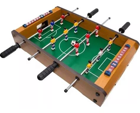 Mini Totó Futebol De Mesa Pebolim Portatil Marcador Placar