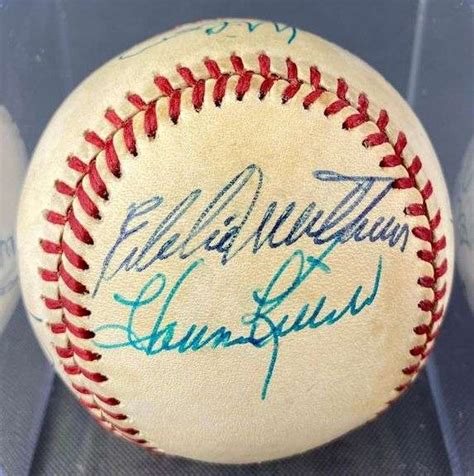 Hall Of Famer Signed Baseball Matthew Bullock Auctioneers