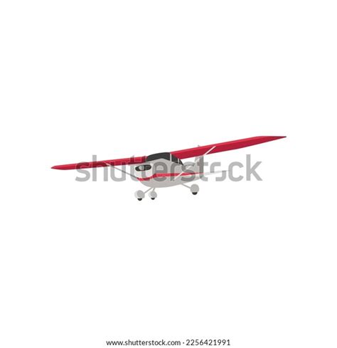 Front Side View Plane Vector Illustration Stock Vector (Royalty Free ...