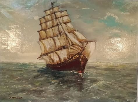 Frans Van Reck XX Zeilschip Op Woeste Zee Catawiki