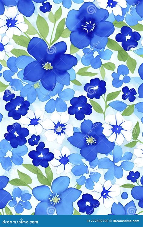 Seamless Water Color Floral Pattern Stock Illustration Illustration