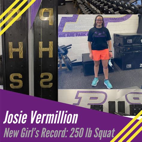 New Record In Girls Squat For Phs Park High School