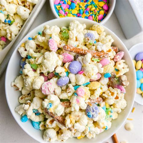 White Chocolate Popcorn Easter Mix Lifes Ambrosia