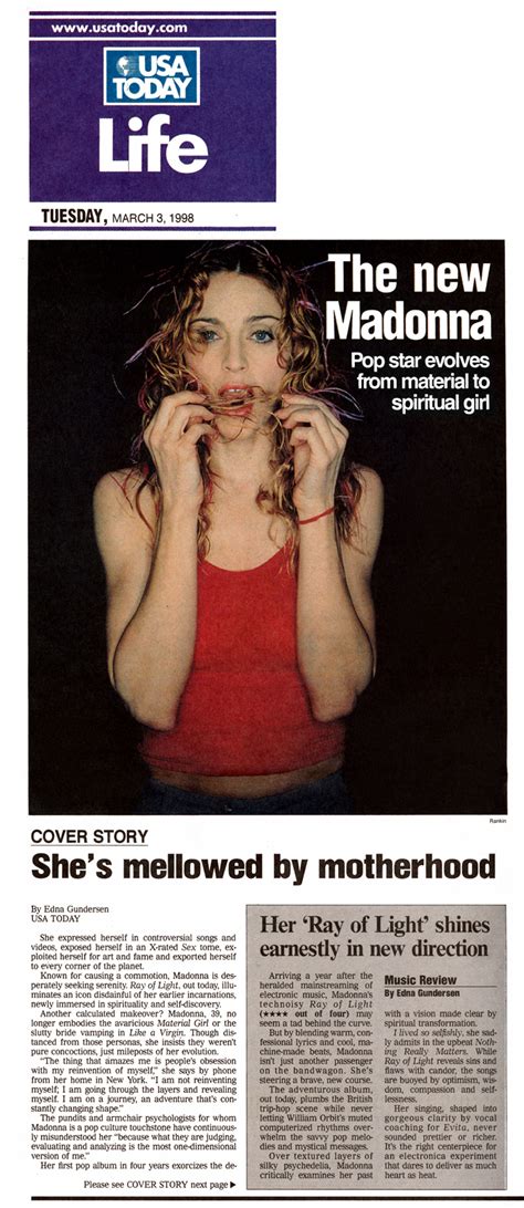 Madonna On The Cover Of A Magazine OTCOAM Rare Madonna Photos Best