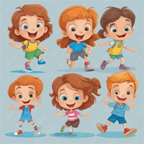 Premium Vector Kids Cartoon Vector On A White Background