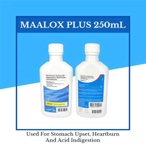 Maalox Plus Suspension 250ml Lazada Ph