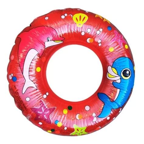 Salvavidas Inflable Forma De Dona Flotador 90 Cm