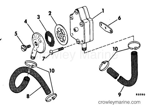 FUEL PUMP 1979 Evinrude Outboards 85 85999R Crowley Marine