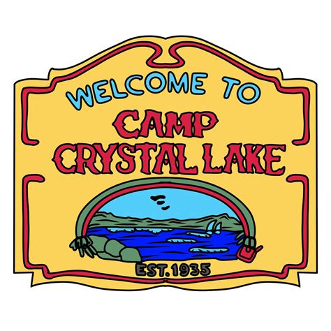 Camp Crystal Lake Png Enamel Pin Design Instant Download Etsy