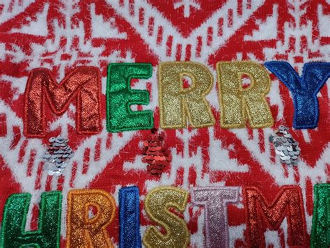 Holiday Time Womens Merry Christmas Ugly Christmas Sweater Choose Size