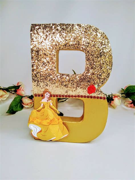 Beauty And The Beast Birthday Letter Belle Theme Letters Etsy