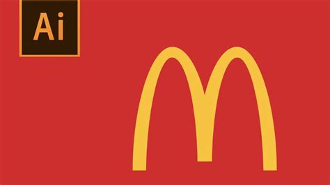 How To Design Mcdonalds Logo Adobe Illustrator Youtube