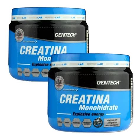 Creatina Gentech Monohidrato De Grs Pura Sin Tacc