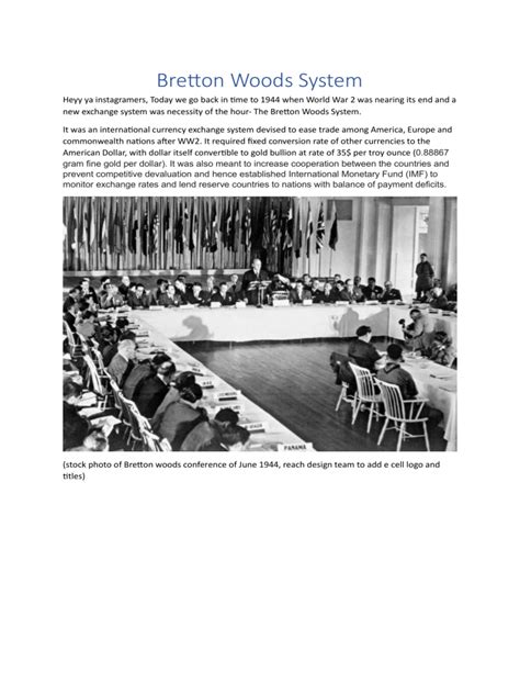 Bretton Woods System