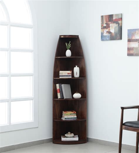 Buy Hadden Sheesham Wood Book Shelf In Provincial Teak Finish At Off