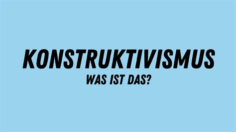 Konstruktivismus In Der P Dagogik Und Psychologie