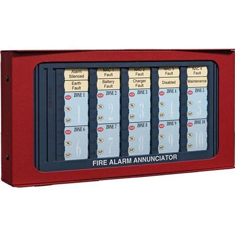 Fire Lite Ann Led Led Annunciator Module With Alarm Red Trouble