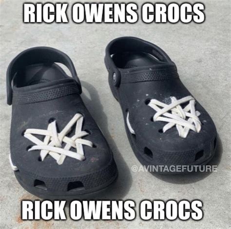 Rick Owens Crocs Meme