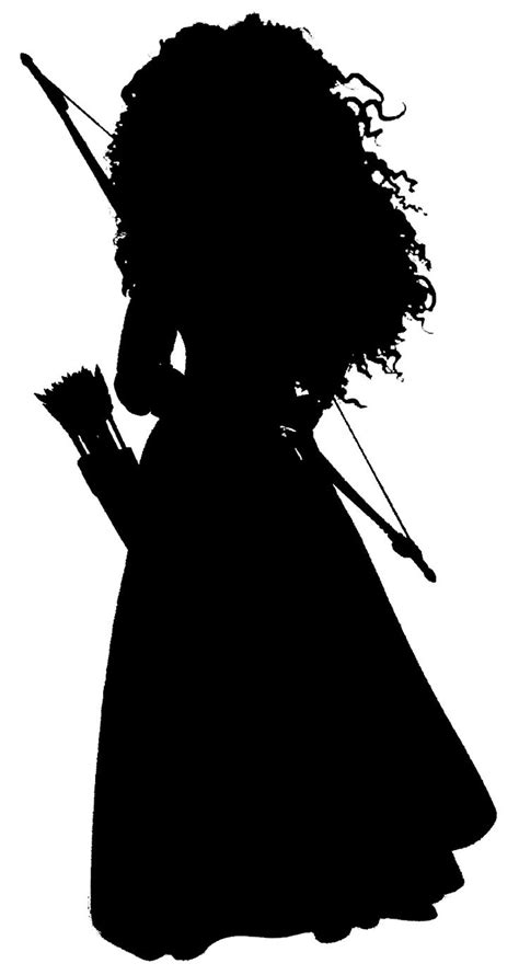 Merida Brave Disney High Definition Silhouettes Disney Princess