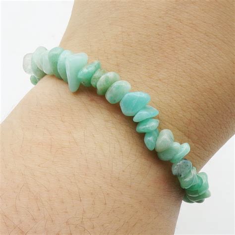 Peruvian Amazonite Gemchip Bracelets Rowell Rocks Ltd