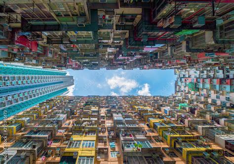 Yick Fat Building Quarry Bay Hong Kong Downtown Residential Area In