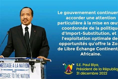 Cameroun Voici le message à la nation du Président Paul Biya