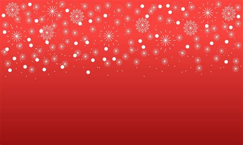 Abstract Christmas Red Background With White Snowflakes 15486775 Vector