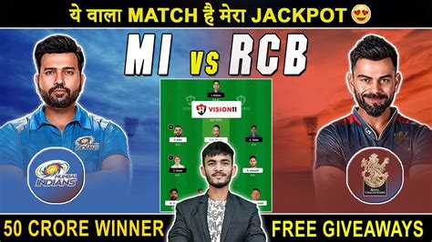 Mi Vs Rcb Dream11 Prediction Mi Vs Rcb Dream11 Team Dream11 Team Of