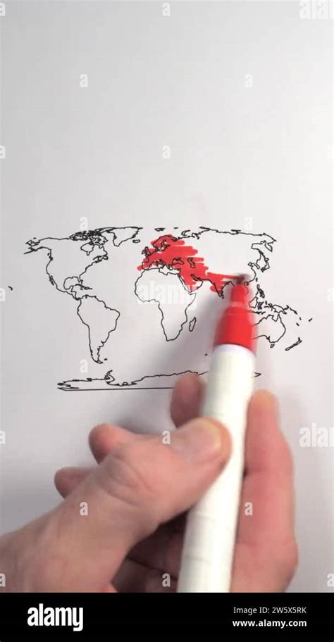 vertically oriented    world map stock video footage alamy