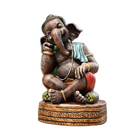 Multicolor Antique Ceramic Bal Ganesh Statue, 10inch(Height) at Rs 2800 in Nashik