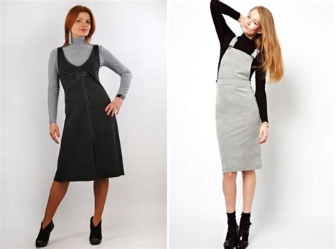 С чем носит сарафан зимой