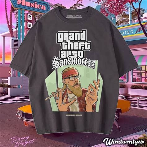 Jual KAOS OVERSIZE GTA SAN ANDREAS MISSON CITY GANG VINTAGE TEE